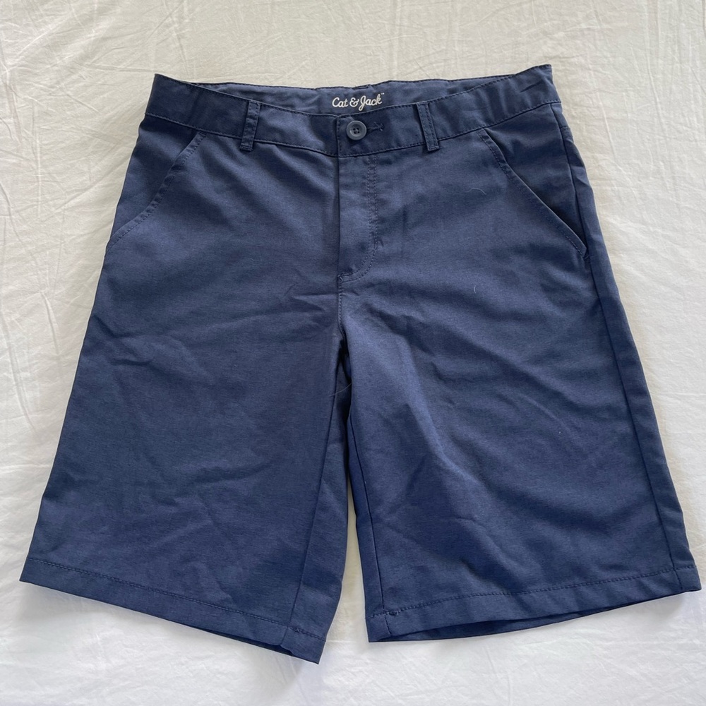 CAT&JACK BOYS Navy Blue Chino Shorts size 14
